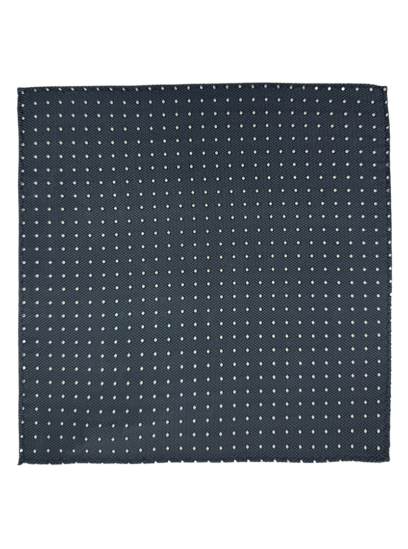 Charcoal Dotted Pocket Square