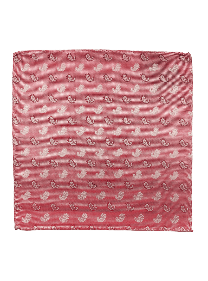Pink Paisley Pocket Square