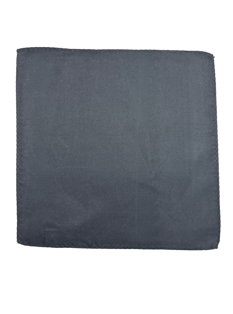 Gunmetal Silk Pocket Square