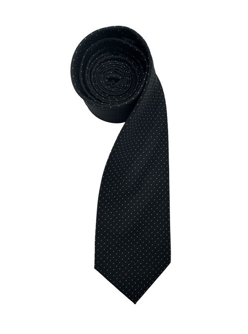 Black Dotted Tie