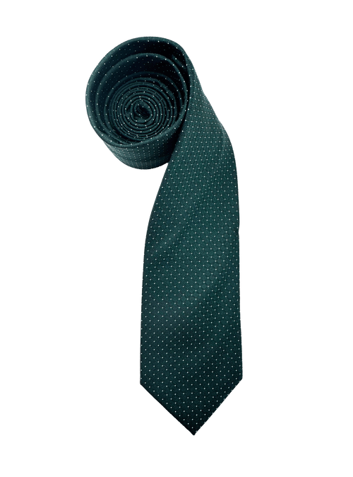 Green Dotted Tie