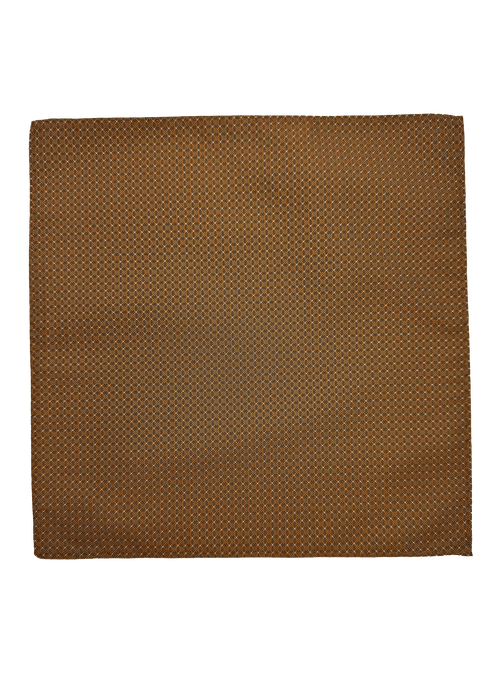 Orange Dotted Pocket Square